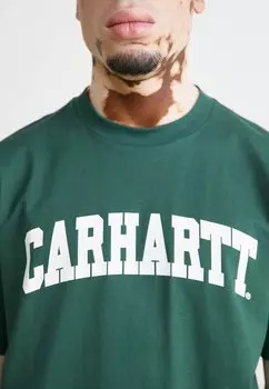 Футболка с принтом UNIVERSITY Carhartt WIP, темно-зеленый