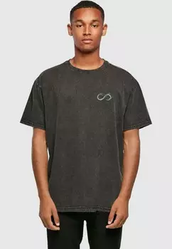 Футболка с принтом UNLIMITED EDITION ACID WASHED Merchcode, черный