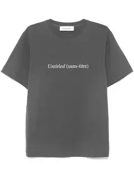 Футболка с принтом Untitled Etudes, серый