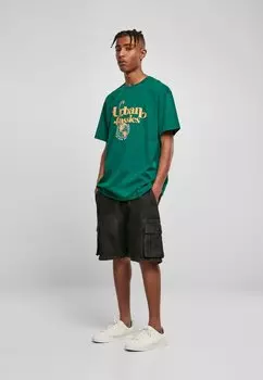 Футболка с принтом Urban Classics, зеленый