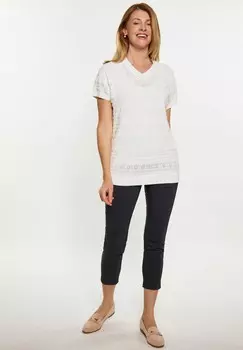 Футболка с принтом usha, белый