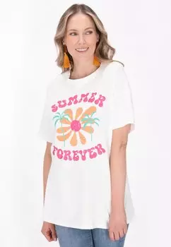 Футболка с принтом usha, белый