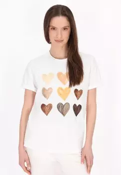 Футболка с принтом usha, белый