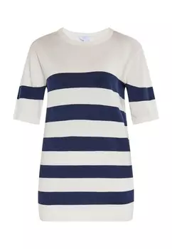 Футболка с принтом usha, кремовый