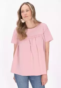 Футболка с принтом usha, розовый