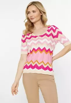 Футболка с принтом usha, розовый