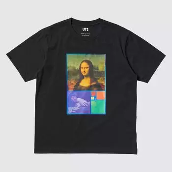 Футболка с принтом UT Archive Louvre UNIQLO, черный