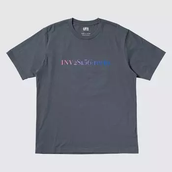 Футболка с принтом UT Archive Louvre UNIQLO, темно-серый