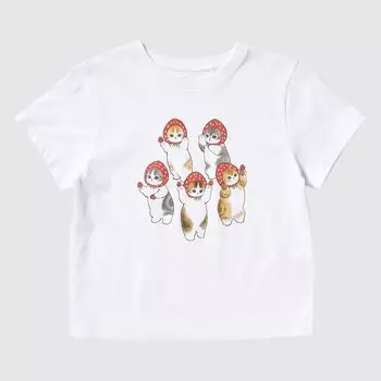 Футболка с принтом UT mofusand Uniqlo, белый