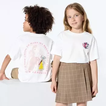 Футболка с принтом UT ONE PIECE Anime 25th Child UNIQLO, белый
