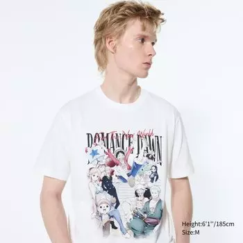 Футболка с принтом UT ONE PIECE Anime 25th UNIQLO, белый