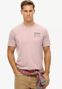 Футболка с принтом UTILITY GRAPHIC Superdry, светло-серый