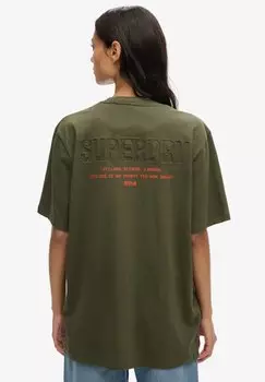 Футболка с принтом UTILITY LOGO Superdry, хаки