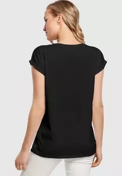 Футболка с принтом VALENTINES DAY XOXO EXTENDED SHOULDER Merchcode, черный