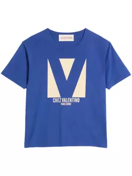 Футболка с принтом Valentino Garavani, синий