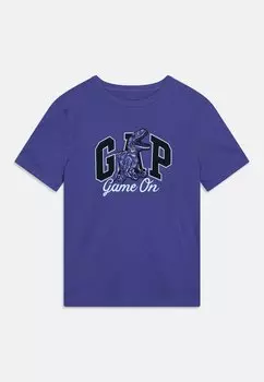 Футболка с принтом VALUE BOYS GAP, цвет blue iris