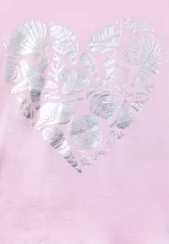 Футболка с принтом Value Graphic Girls GAP, светло-розовый