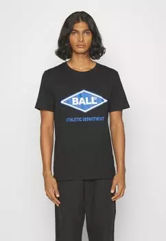 Футболка с принтом VAN TEE UNISEX BALL, черный