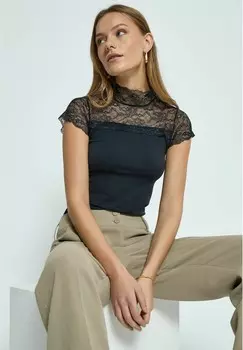 Футболка с принтом VANESSA SHORT SLEEVE Minus, антрацит