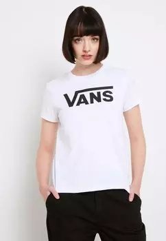 Футболка с принтом Vans, белый