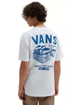 Футболка с принтом Vans, белый