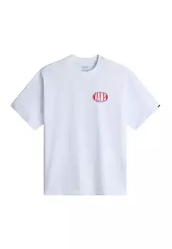 Футболка с принтом Vans, белый