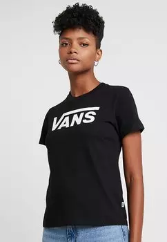 Футболка с принтом Vans, черный