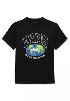 Футболка с принтом Vans, черный