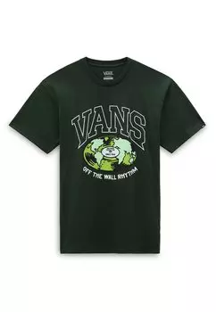 Футболка с принтом Vans, зеленый