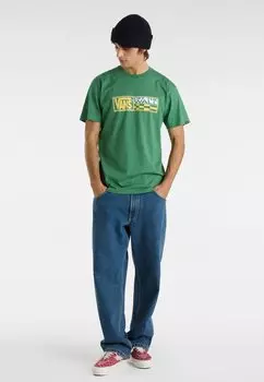 Футболка с принтом Vans, зеленый