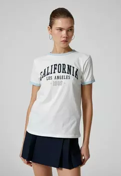 Футболка с принтом VARSITY Koton, белый