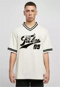 Футболка с принтом VARSITY LACQUERED FUBU, кремовый/черный