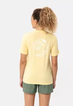 Футболка с принтом Vaude, желтый