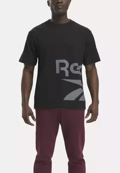 Футболка с принтом Vector Reebok, черный