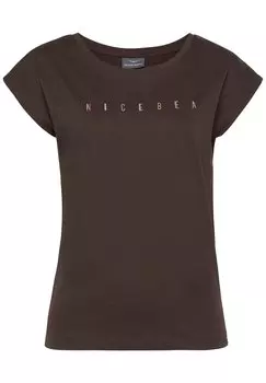 Футболка с принтом Venice Beach, цвет dunkelbraun