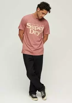 Футболка с принтом VENUE CLASSIC LOGO Superdry, красный