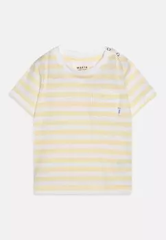 Футболка с принтом VERKSTAD UNISEX Makia, цвет lemon/white