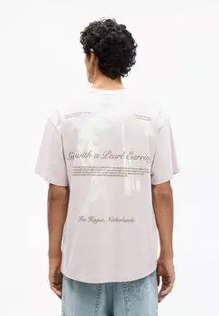 Футболка с принтом VERMEER GRAPHIC PULL&BEAR, светло-розовый