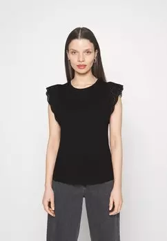 Футболка с принтом Vero Moda, черный