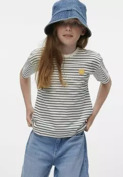 Футболка с принтом VERO MODA Girl, темно-синий