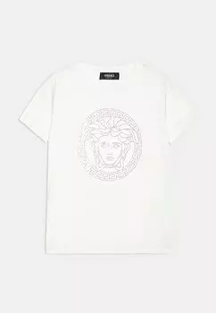 Футболка с принтом Versace, белый