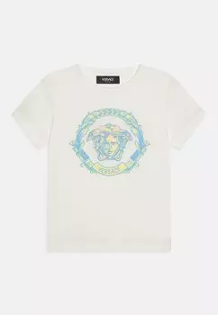 Футболка с принтом Versace, белый