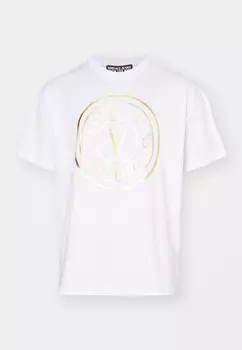Футболка с принтом Versace, белый