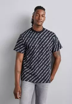 Футболка с принтом Versace Jeans Couture, черная