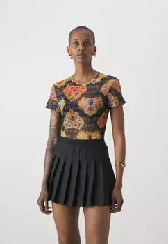 Футболка с принтом Versace Jeans Couture, черный