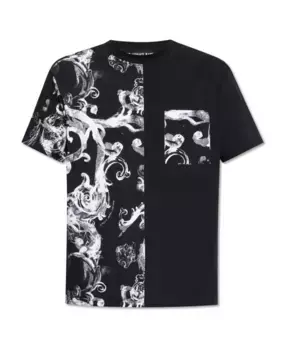 Футболка с принтом Versace Jeans Couture, черный