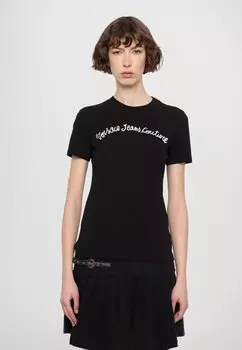 Футболка с принтом Versace Jeans Couture, черный