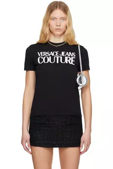 Футболка с принтом Versace Jeans Couture, черный