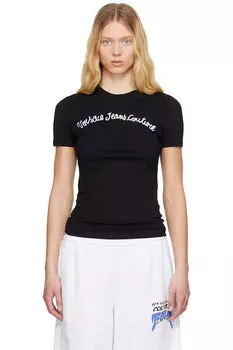 Футболка с принтом Versace Jeans Couture, черный