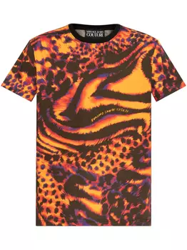 Футболка с принтом Versace Jeans Couture, оранжевый